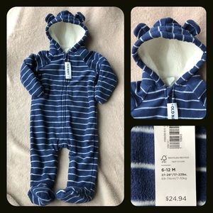 Blue Baby Bunting / Snowsuit - 6-12M - NWT